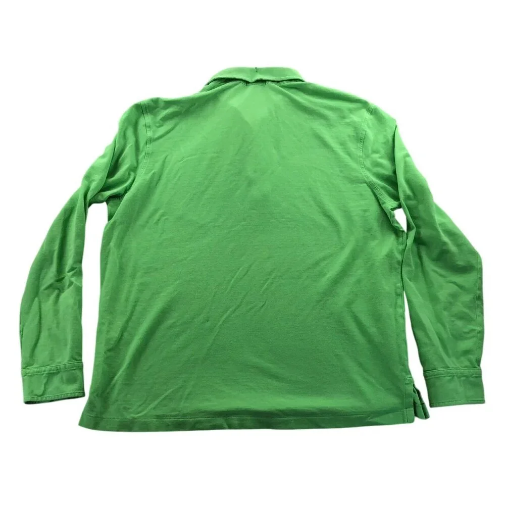 Polo Ralph Lauren Mens Polo Shirt Size XL Long Sleeve Featherweight Mesh Casual